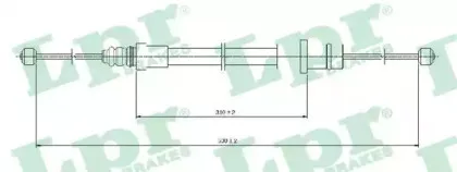 C0994B LPR Трос, стояночная тормозная система C0994B LPR Трос, стояночная тормозная система