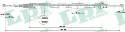 C1578B LPR Трос, стояночная тормозная система C1578B LPR Трос, стояночная тормозная система