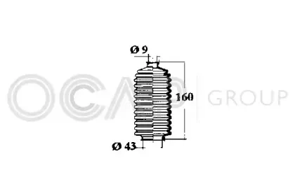 1211224 OCAP Пыльник, рулевое управление 1211224 OCAP Пыльник, рулевое управление