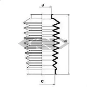 83654 SPIDAN Пыльник, рулевое управление 83654 SPIDAN Пыльник, рулевое управление