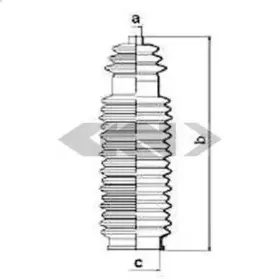 83658 SPIDAN Пыльник, рулевое управление 83658 SPIDAN Пыльник, рулевое управление