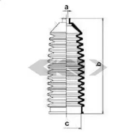 83588 SPIDAN Пыльник, рулевое управление 83588 SPIDAN Пыльник, рулевое управление