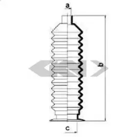 83738 SPIDAN Пыльник, рулевое управление 83738 SPIDAN Пыльник, рулевое управление