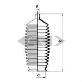 83943 SPIDAN Пыльник, рулевое управление 83943 SPIDAN Пыльник, рулевое управление