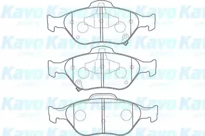 BP-9109 KAVO PARTS Комплект тормозных колодок, дисковый тормоз BP-9109 KAVO PARTS Комплект тормозных колодок, дисковый тормоз