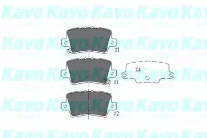 KBP-2014 KAVO PARTS Комплект тормозных колодок, дисковый тормоз KBP-2014 KAVO PARTS Комплект тормозных колодок, дисковый тормоз