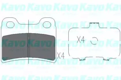 KBP-4011 KAVO PARTS Комплект тормозных колодок, дисковый тормоз KBP-4011 KAVO PARTS Комплект тормозных колодок, дисковый тормоз