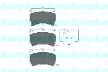 KBP-4501 KAVO PARTS Комплект тормозных колодок, дисковый тормоз KBP-4501 KAVO PARTS Комплект тормозных колодок, дисковый тормоз