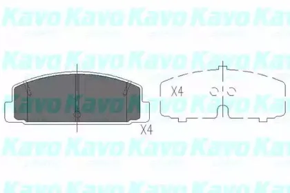 KBP-4506 KAVO PARTS Комплект тормозных колодок, дисковый тормоз KBP-4506 KAVO PARTS Комплект тормозных колодок, дисковый тормоз