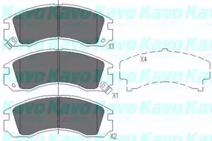KBP-5503 KAVO PARTS Комплект тормозных колодок, дисковый тормоз KBP-5503 KAVO PARTS Комплект тормозных колодок, дисковый тормоз