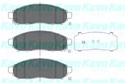 KBP-6574 KAVO PARTS Комплект тормозных колодок, дисковый тормоз KBP-6574 KAVO PARTS Комплект тормозных колодок, дисковый тормоз