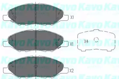 KBP-6578 KAVO PARTS Комплект тормозных колодок, дисковый тормоз KBP-6578 KAVO PARTS Комплект тормозных колодок, дисковый тормоз