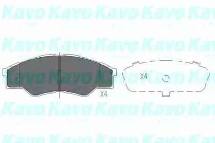 KBP-9102 KAVO PARTS Комплект тормозных колодок, дисковый тормоз KBP-9102 KAVO PARTS Комплект тормозных колодок, дисковый тормоз