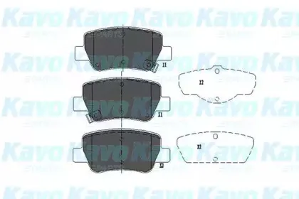 KBP-9107 KAVO PARTS Комплект тормозных колодок, дисковый тормоз KBP-9107 KAVO PARTS Комплект тормозных колодок, дисковый тормоз