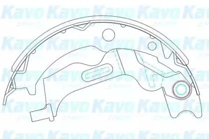 KBS-1405 KAVO PARTS Комплект тормозных колодок KBS-1405 KAVO PARTS Комплект тормозных колодок