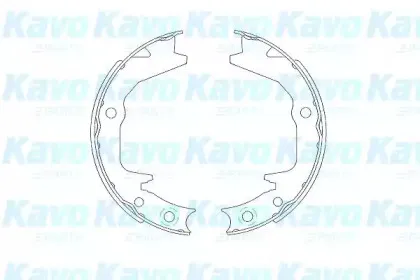 KBS-6404 KAVO PARTS Комплект тормозных колодок KBS-6404 KAVO PARTS Комплект тормозных колодок