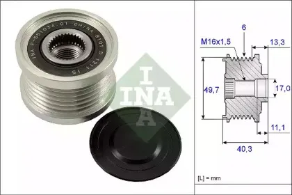 535 0093 10 INA Механизм свободного хода генератора 535 0093 10 INA Механизм свободного хода генератора