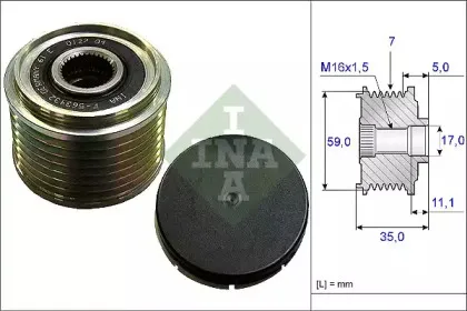 535 0159 10 INA Механизм свободного хода генератора 535 0159 10 INA Механизм свободного хода генератора