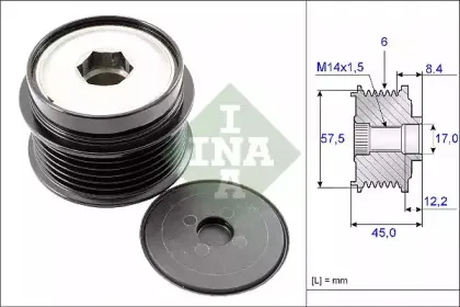 535 0174 10 INA Механизм свободного хода генератора 535 0174 10 INA Механизм свободного хода генератора