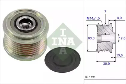 535 0215 10 INA Механизм свободного хода генератора 535 0215 10 INA Механизм свободного хода генератора
