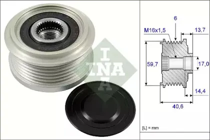 535 0228 10 INA Механизм свободного хода генератора 535 0228 10 INA Механизм свободного хода генератора