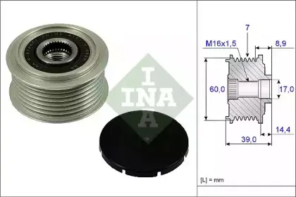 535 0245 10 INA Механизм свободного хода генератора 535 0245 10 INA Механизм свободного хода генератора