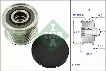 535 0268 10 INA Механизм свободного хода генератора 535 0268 10 INA Механизм свободного хода генератора
