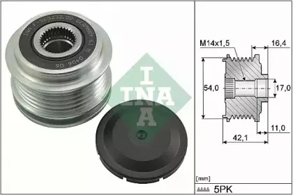 535 0286 10 INA Механизм свободного хода генератора 535 0286 10 INA Механизм свободного хода генератора