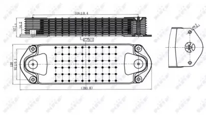 31198 NRF масляный радиатор, двигательное масло 31198 NRF масляный радиатор, двигательное масло