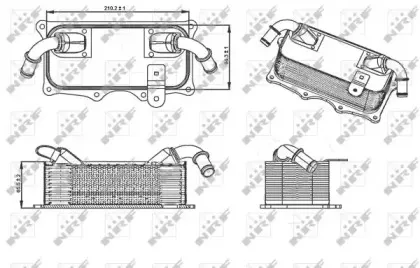 31290 NRF масляный радиатор, двигательное масло 31290 NRF масляный радиатор, двигательное масло