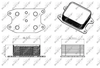 31329 NRF масляный радиатор, двигательное масло 31329 NRF масляный радиатор, двигательное масло