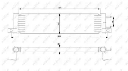 31359 NRF масляный радиатор, двигательное масло 31359 NRF масляный радиатор, двигательное масло