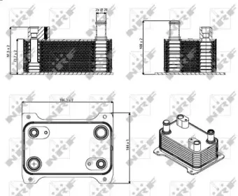 31362 NRF масляный радиатор, двигательное масло 31362 NRF масляный радиатор, двигательное масло