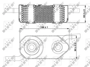 31364 NRF масляный радиатор, двигательное масло 31364 NRF масляный радиатор, двигательное масло