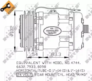 32135 NRF Компрессор, кондиционер 32135 NRF Компрессор, кондиционер