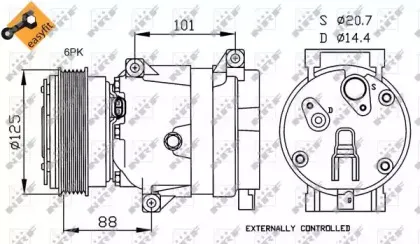 32231 NRF Компрессор, кондиционер 32231 NRF Компрессор, кондиционер