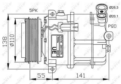 32312G NRF Компрессор, кондиционер 32312G NRF Компрессор, кондиционер