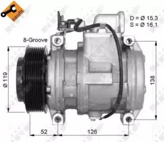 32372G NRF Компрессор, кондиционер 32372G NRF Компрессор, кондиционер