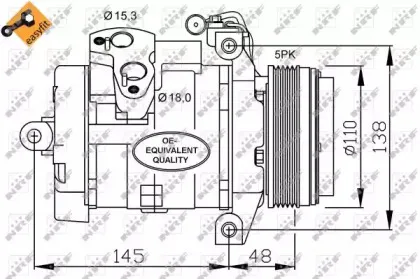 32432 NRF Компрессор, кондиционер 32432 NRF Компрессор, кондиционер