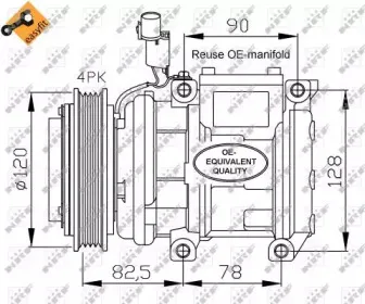 32449 NRF Компрессор, кондиционер 32449 NRF Компрессор, кондиционер