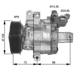 32476G NRF Компрессор, кондиционер 32476G NRF Компрессор, кондиционер