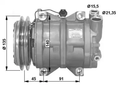 32494G NRF Компрессор, кондиционер 32494G NRF Компрессор, кондиционер