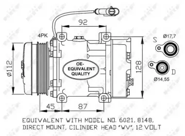 32759 NRF Компрессор, кондиционер 32759 NRF Компрессор, кондиционер