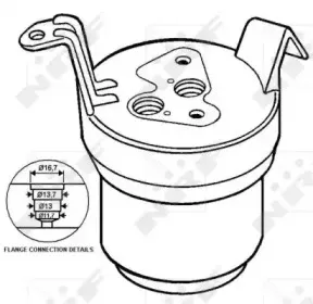 33021 NRF Осушитель, кондиционер 33021 NRF Осушитель, кондиционер