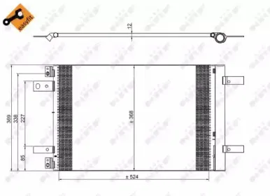 350323 NRF Конденсатор, кондиционер 350323 NRF Конденсатор, кондиционер