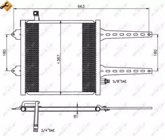 35049 NRF Конденсатор, кондиционер 35049 NRF Конденсатор, кондиционер