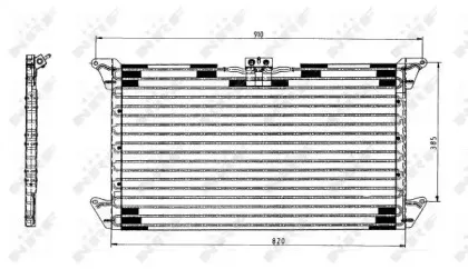 35062 NRF Конденсатор, кондиционер 35062 NRF Конденсатор, кондиционер