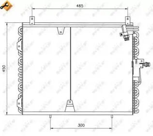 35129 NRF Конденсатор, кондиционер 35129 NRF Конденсатор, кондиционер