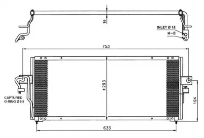 35231 NRF Конденсатор, кондиционер 35231 NRF Конденсатор, кондиционер