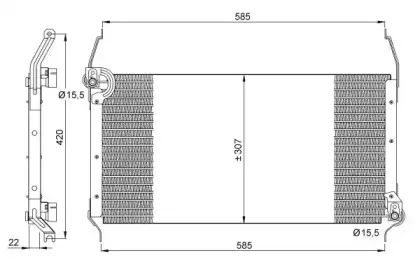 35253 NRF Конденсатор, кондиционер 35253 NRF Конденсатор, кондиционер